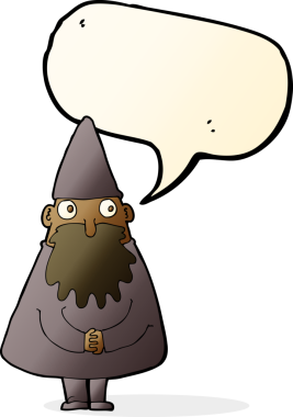 bir insan tarafından çizilmiş konuşma balonlu çizgi film sihirbazı