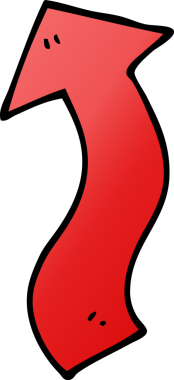 bir insan tarafından çizilmiş karalama yönetmenliği oku