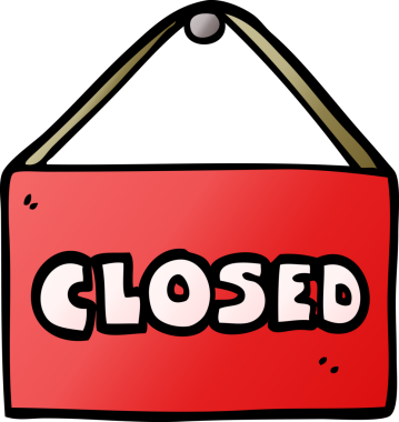 bir insan tarafından çizilmiş çizgi film kapalı işareti