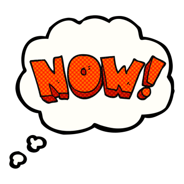 Şimdi bir insan tarafından çizilmiş serbest çizim balon karikatürü.