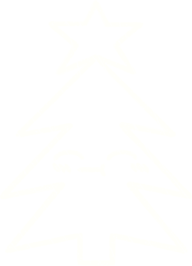 Bir insan tarafından çizilmiş Noel Ağacı Tebeşiri