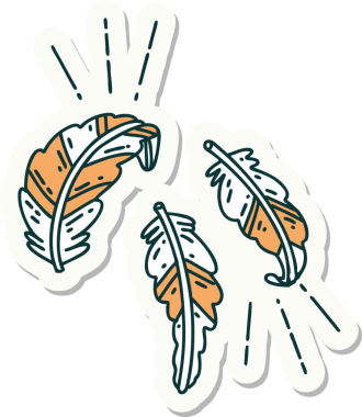 Bir insan tarafından çizilmiş dövme tüylerinin çıkartması.