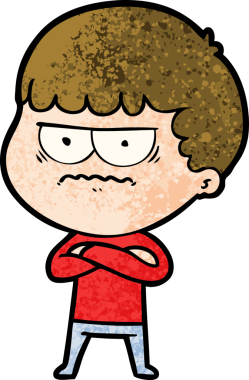 Bir insan tarafından çizilmiş rahatsız bir adam.