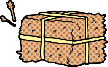 Bir insan tarafından çizilmiş saman karalaması.