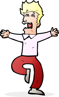 Bir insan tarafından çizilmiş karikatür.