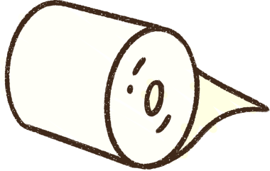 Bir insan tarafından çizilmiş tuvalet kağıdı tebeşiri.