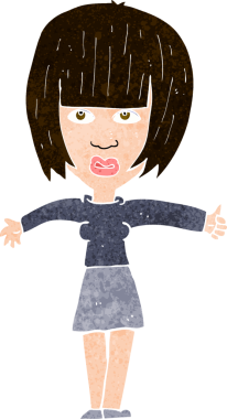 Bir insan tarafından çizilmiş bir karikatür.