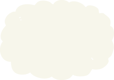 Bir insan tarafından çizilmiş düz renkli çizgi film bulutu