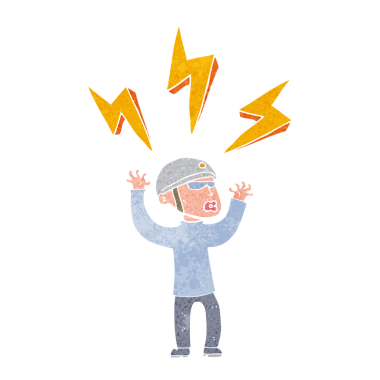 Çizgi filmdeki bisikletçi bir insan tarafından çizilmiş.