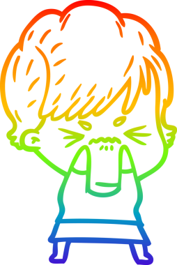 Bir insan tarafından çizilmiş karikatür çizimi.