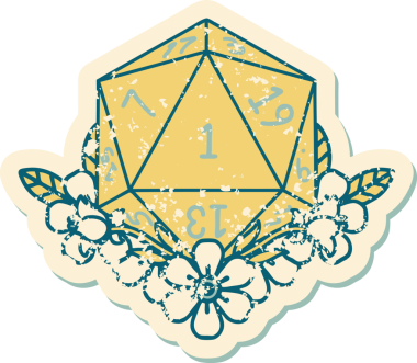 Retro Dövme Tarzı Doğal Zarlar Bir insan tarafından çizilmiş çiçek elementleri ile yuvarlanır