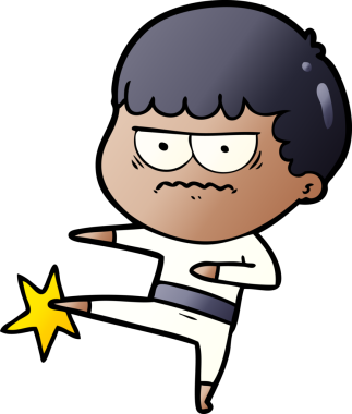 Bir insan tarafından çizilmiş rahatsız bir adam.