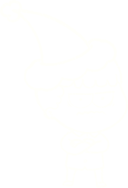 Bir insan tarafından çizilen Noel Adam Tebeşiri