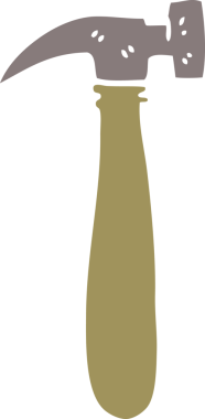 Bir insan tarafından çizilmiş düz renk çizim çizimi