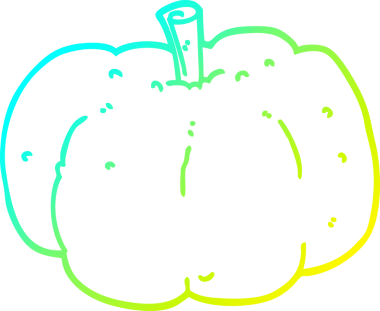 Bir insan tarafından çizilmiş bir çizgi balkabağı çizimi.