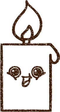 Mum Kömürü Bir insan tarafından çizilmiş