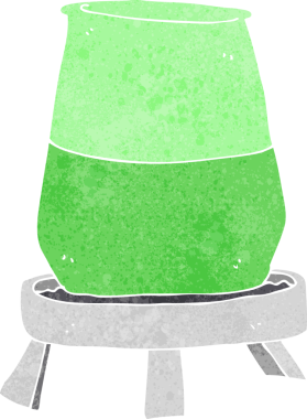 bir insan tarafından çizilmiş karikatür bilim deneyi