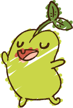 Bir insan tarafından çizilen filizlenen fasulye tebeşiri.