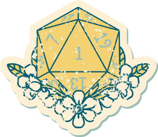 Retro Dövme Tarzı Doğal Zarlar Bir insan tarafından çizilmiş çiçek elementleri ile yuvarlanır