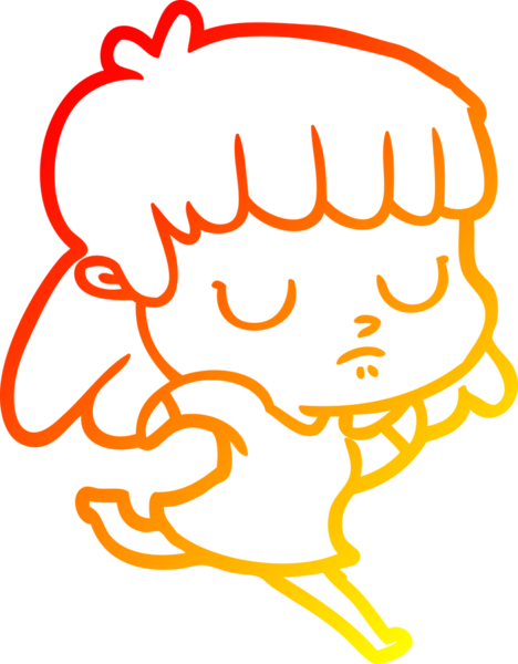 Bir insan tarafından çizilmiş, ilgisiz bir çizgi film karakteri çizimi.