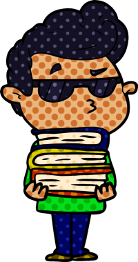 Bir insan tarafından çizilmiş havalı bir çizgi film.