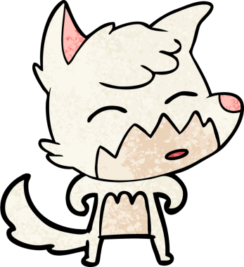 bir insan tarafından çizilmiş tilki çizgi filmi