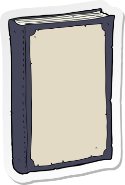 Bir insan tarafından çizilmiş bir çizgi roman çıkartması.