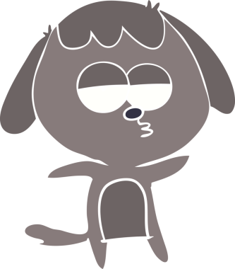 Bir insan tarafından çizilmiş düz renkli çizgi film.