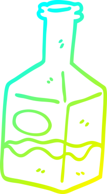 Bir insan tarafından çizilmiş sürahide bir çizgi film şeridi çizimi.