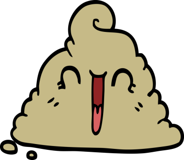 Bir insan tarafından çizilmiş karikatür kakası.