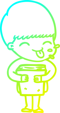 Bir insan tarafından çizilen çizgi film karakteri çizimi.