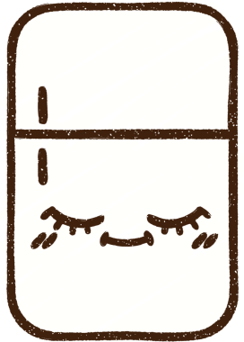 Bir insan tarafından çizilen Buzdolabı Tebeşiri