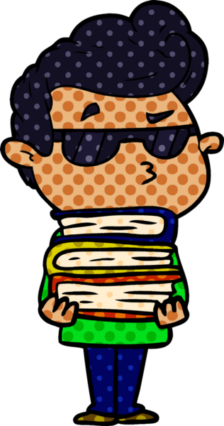 Bir insan tarafından çizilmiş havalı bir çizgi film.