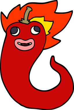 Bir insan tarafından çizilmiş sıcak soğuk karalama.