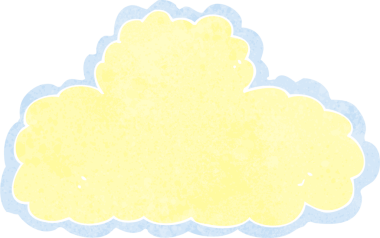 bir insan tarafından çizilmiş bulut sembolü