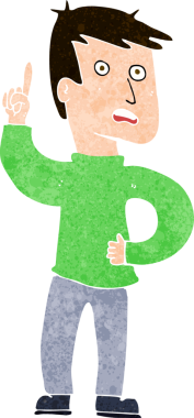 Bir insan tarafından çizilmiş bir fikri olan çizgi film çocuğu.