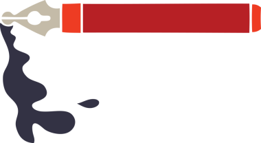 Bir insan tarafından çizilmiş garip bir karikatür mürekkebi.