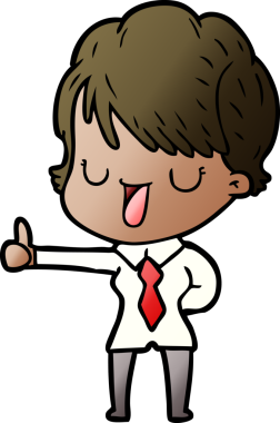 Bir insan tarafından çizilmiş bir karikatür kadın konuşuyor.