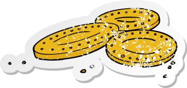 Bir insan tarafından çizilmiş altın sikkelerin sıkıntılı çıkartması.