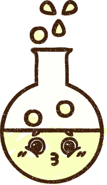 Bir insan tarafından çizilen köpüren Kimyasal Tebeşir Çizimi