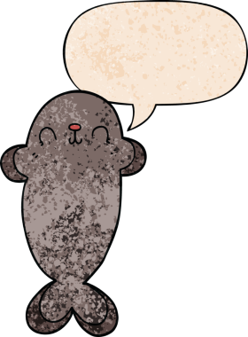 bir insan tarafından çizilmiş eski moda konuşma baloncuklu karikatür mührü.