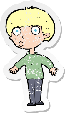 İnsan tarafından çizilmiş bir karikatürün gerilimli yapıştırması.