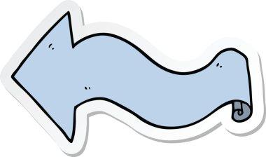 Bir insan tarafından çizilmiş çizgi film okunun çıkartması