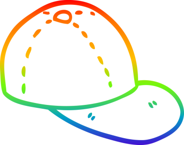 gökkuşağı gradyan çizgi çizimi bir insan tarafından çizilmiş bir çizgi film zirvesi