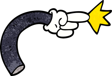 bir insan tarafından çizilmiş karalama kol hareketi