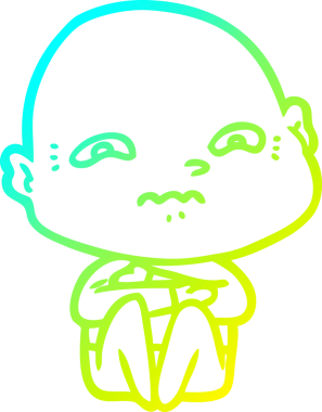 Bir insan tarafından çizilmiş, karikatür çizimi.