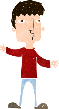 Bir insan tarafından çizilmiş garip bir adam.