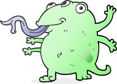 Bir insan tarafından çizilmiş serbest çizim uzaylı çizgi filmi.