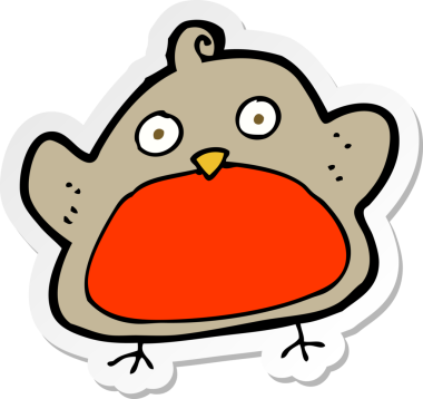 Bir insan tarafından çizilmiş bir karikatür etiketi.