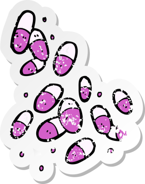 Bir insan tarafından çizilmiş bir karikatürün gerilimli yapıştırması.